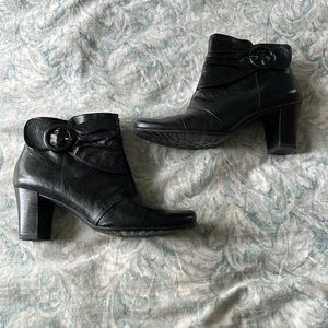 Paul Green Ariann Black Leather Size 8